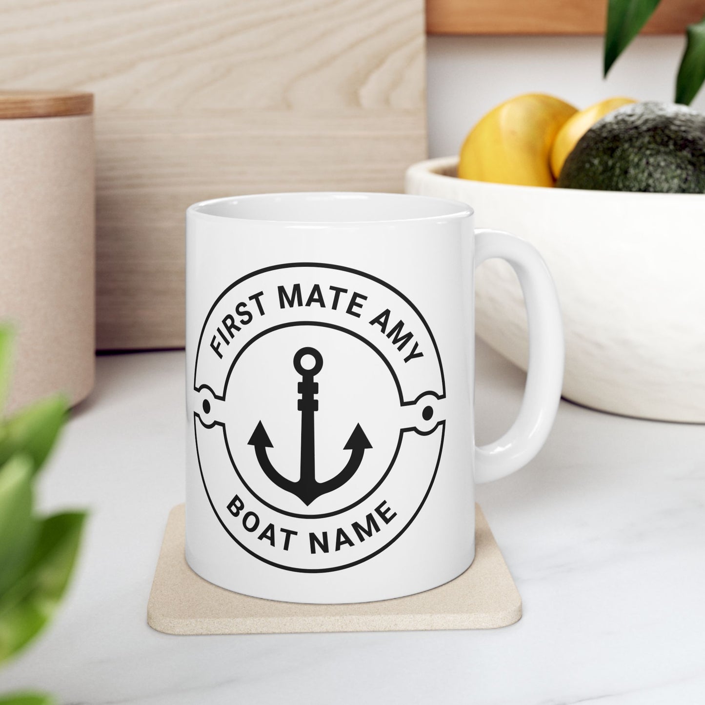 Personalized First Mate Mug