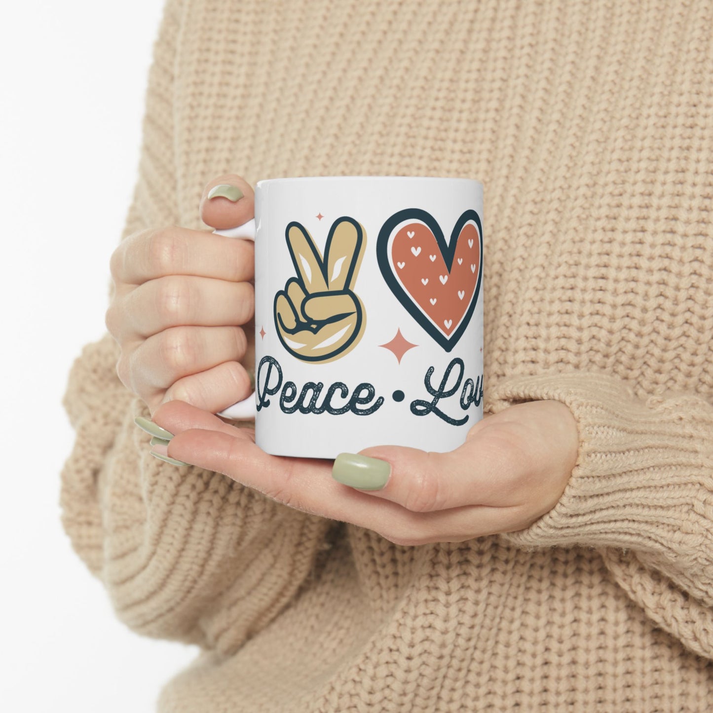 Peace Love Cruise Ceramic Mug