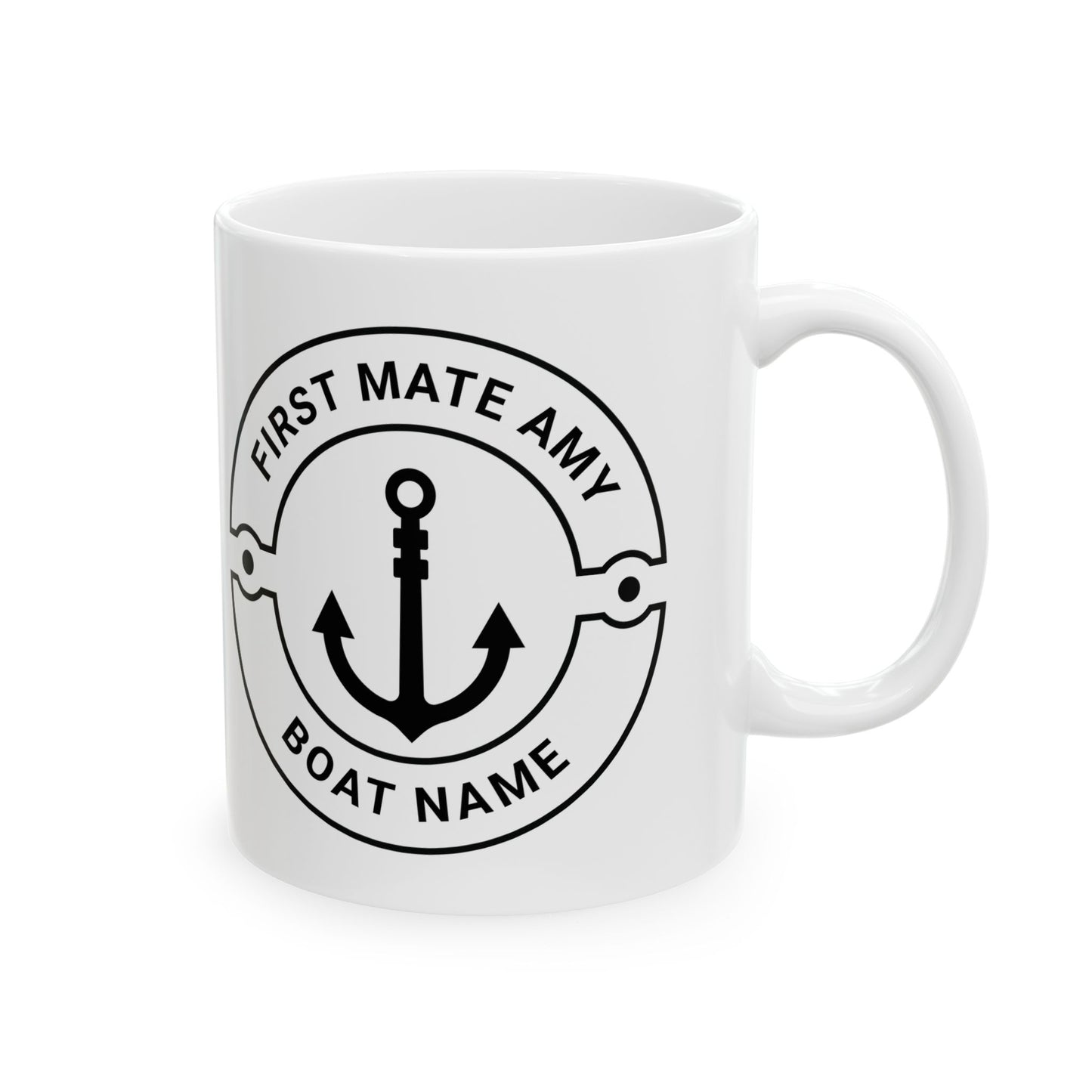 Personalized First Mate Mug
