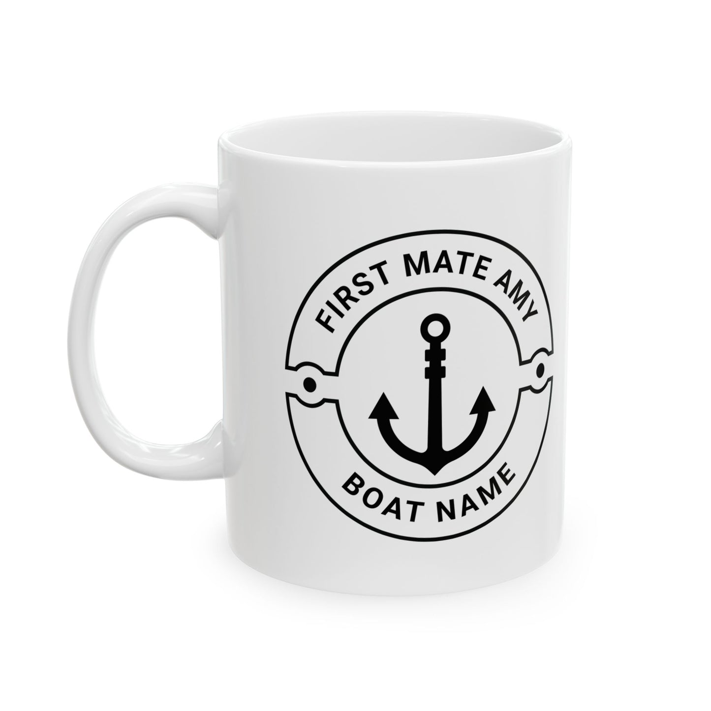 Personalized First Mate Boat Mug