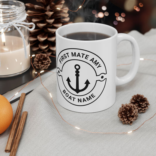 Personalized First Mate Mug