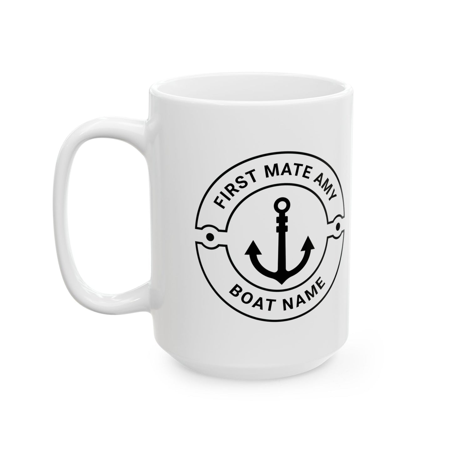 Personalized First Mate Boat Mug