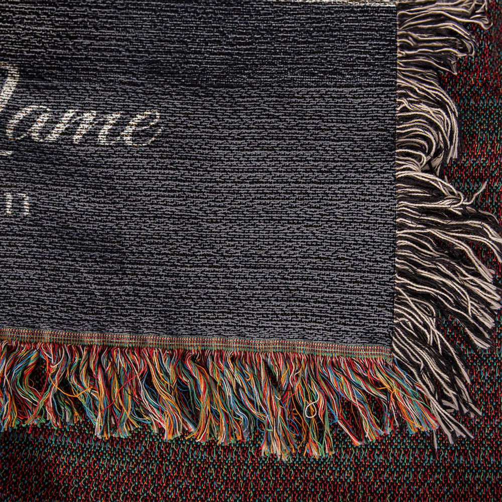 Personalized Boat Heirloom Woven Blanket