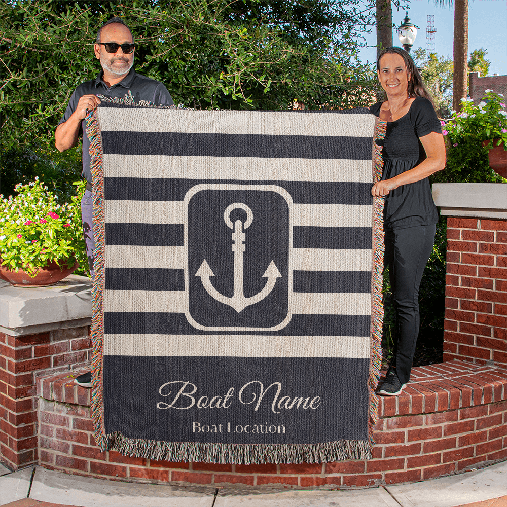 Personalized Boat Heirloom Blanket