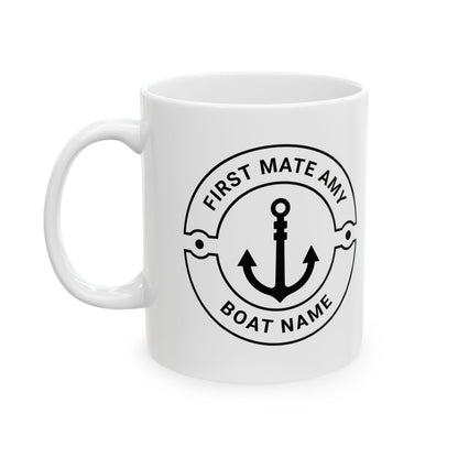Personalized First Mate Mug