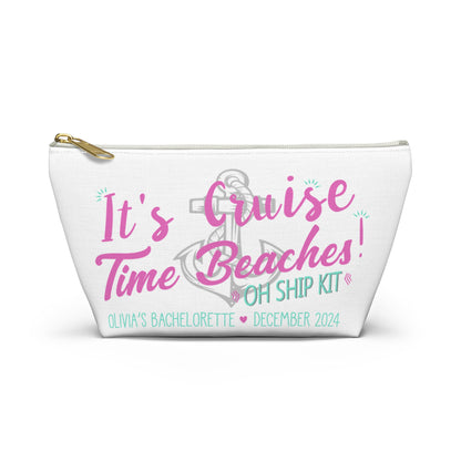 Personalized for Bachelorette - Cruise Time Beaches - Travel Pouch