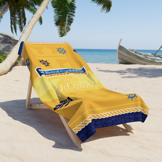 Personalized Royal Cruise Beach Towel