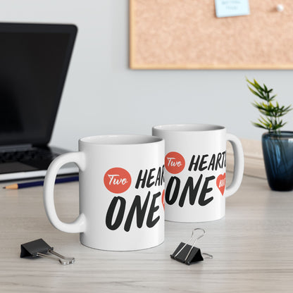 Two Hearts One Boat Mug