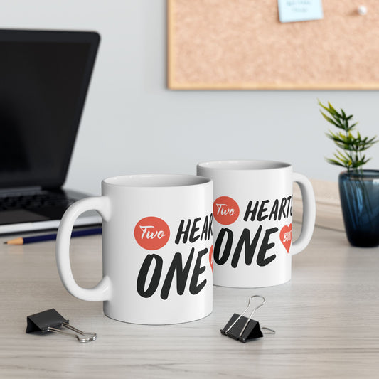 Two Hearts One Boat Mug