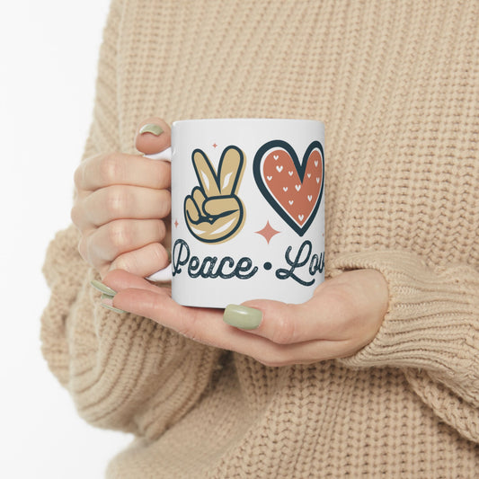 Peace Love Cruise Ceramic Mug