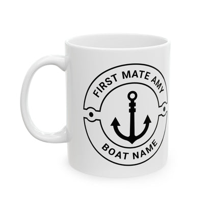 Personalized First Mate Mug