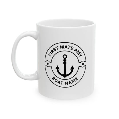 Personalized Boat First Mate Mug
