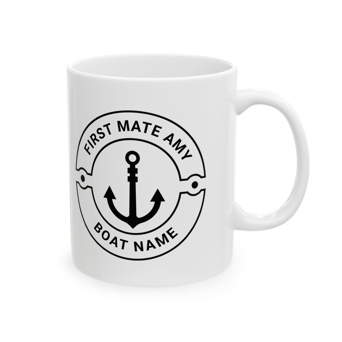 Personalized First Mate Boat Mug