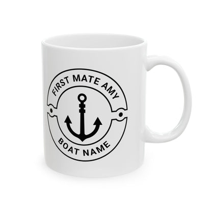 Personalized First Mate Boat Mug