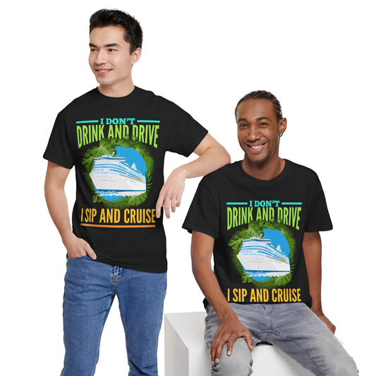 Sip and Cruise Funny Cruise Shirt
