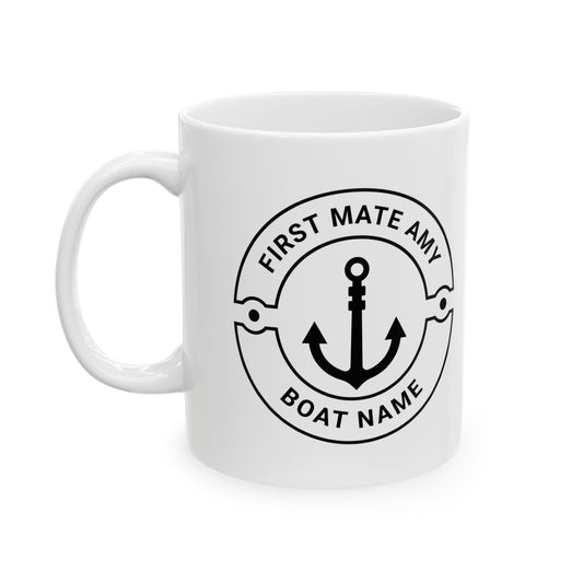 Personalized First Mate Boat Mug