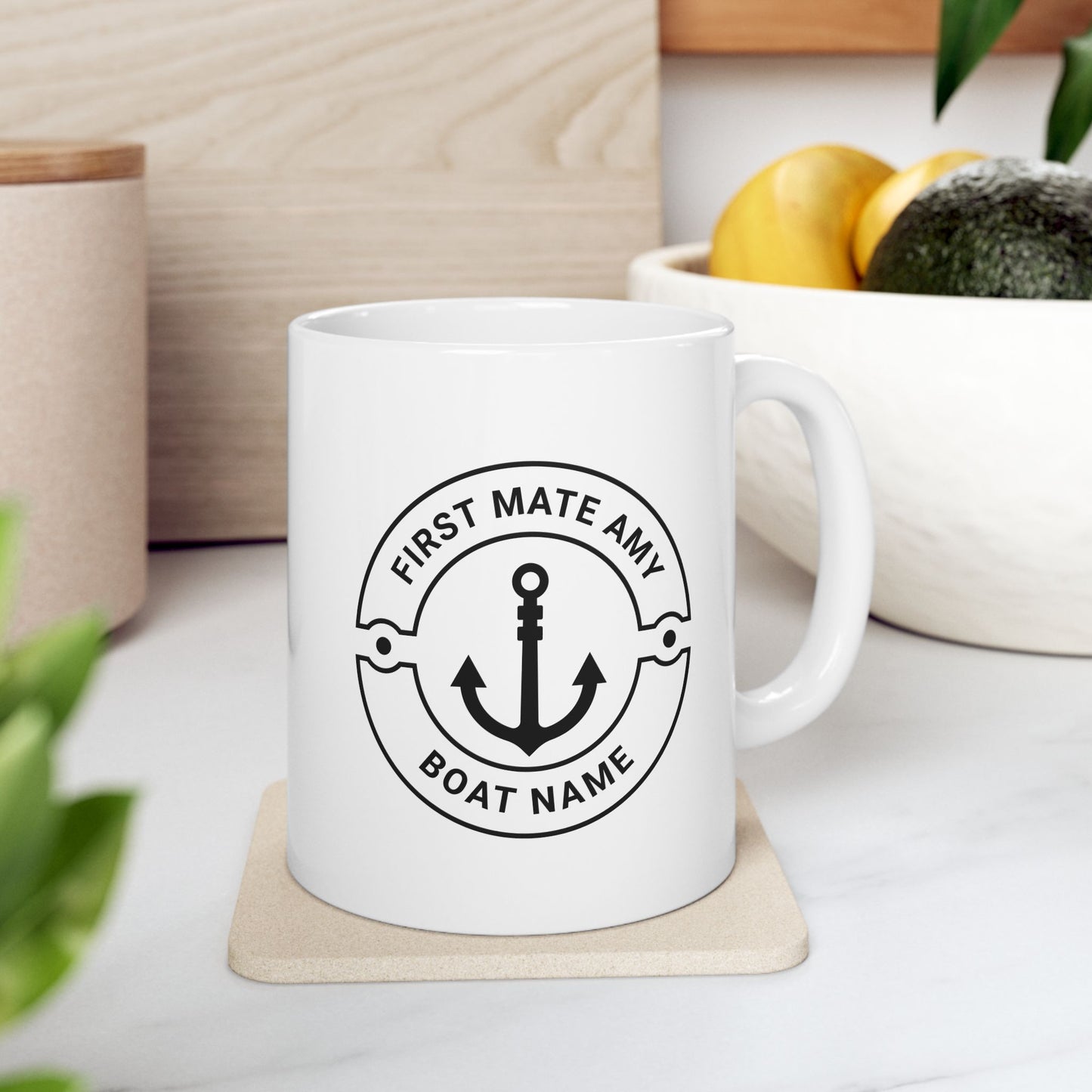 Personalized Boat First Mate Mug