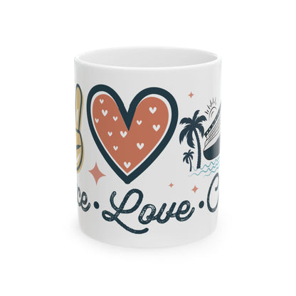 Peace Love Cruise Mug