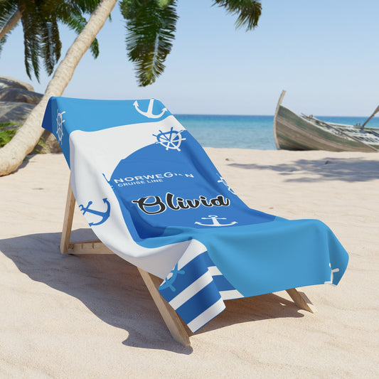 Personalized NCL Cruise Beach Towel