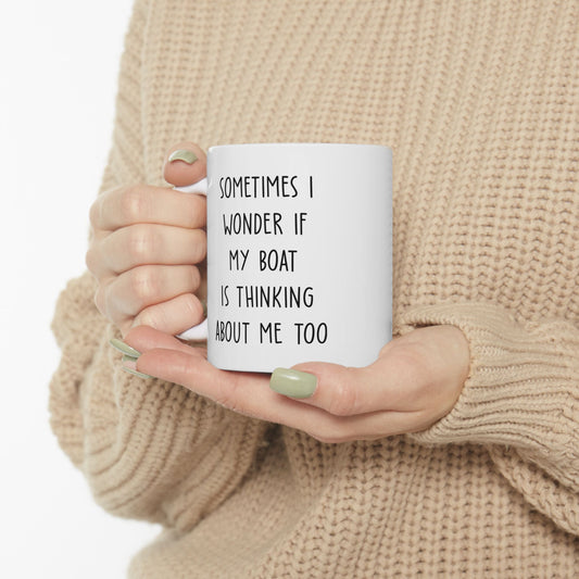 Sometimes I Wonder... Boat Mug