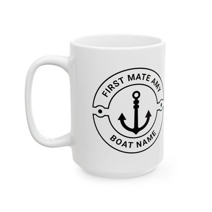 Personalized First Mate Mug