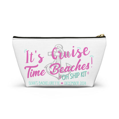 Personalized for Bachelorette - Cruise Time Beaches - Travel Pouch