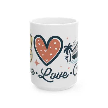 Peace Love Cruise Mug