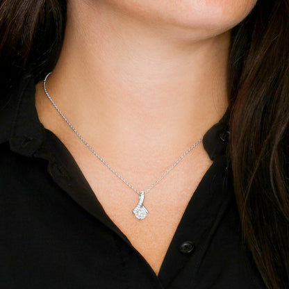 Wife - Our Love is Like an Ocean - Personalized Ocean Drop Necklace