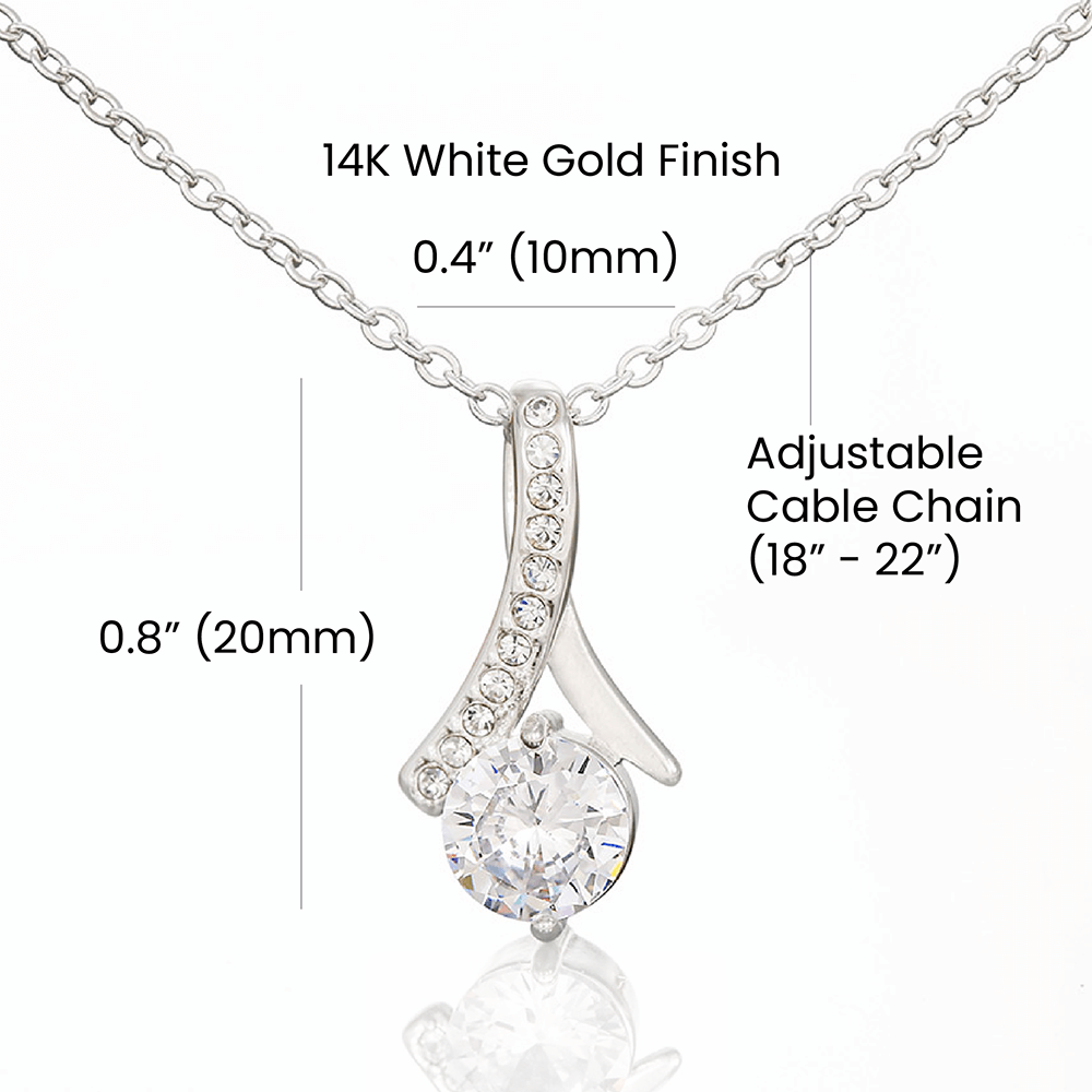 Wife - Our Love is Like an Ocean - Personalized Ocean Drop Necklace