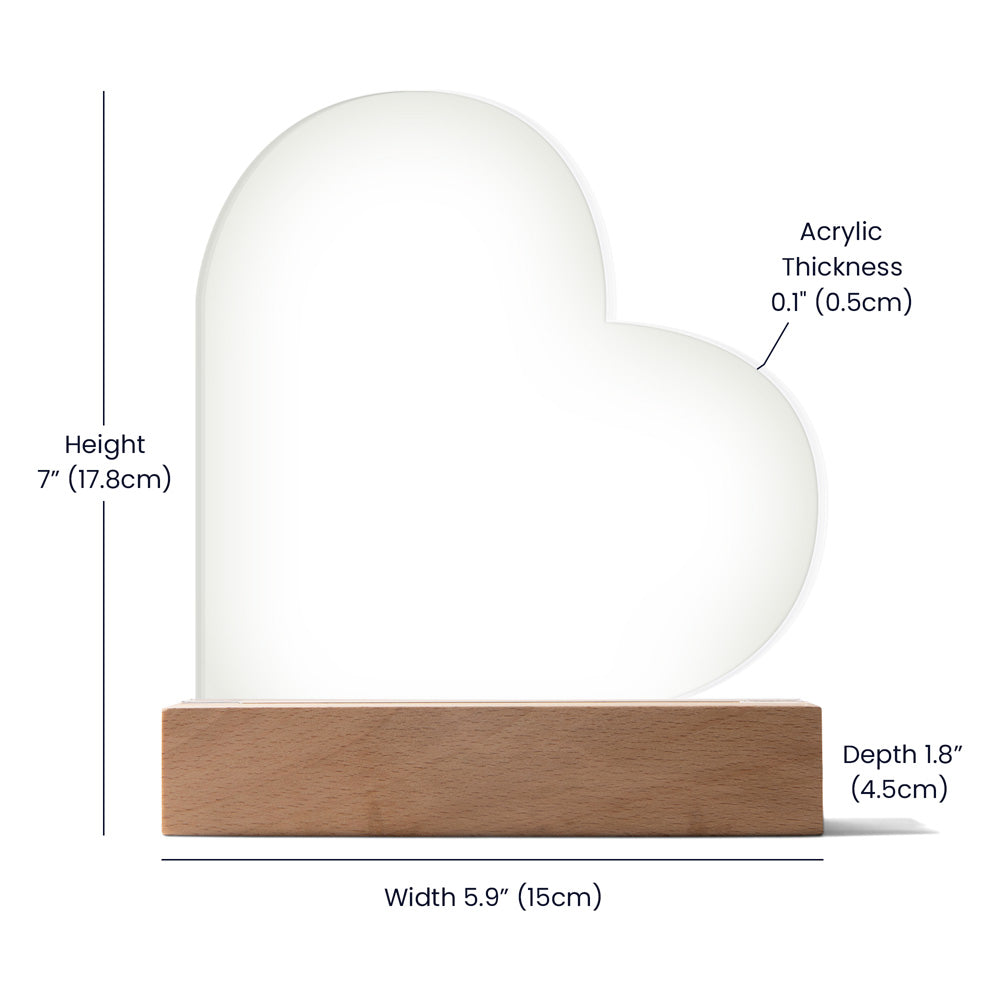 I Hooked the Best Dad - Father's Day -  Heart Acrylic Plaque